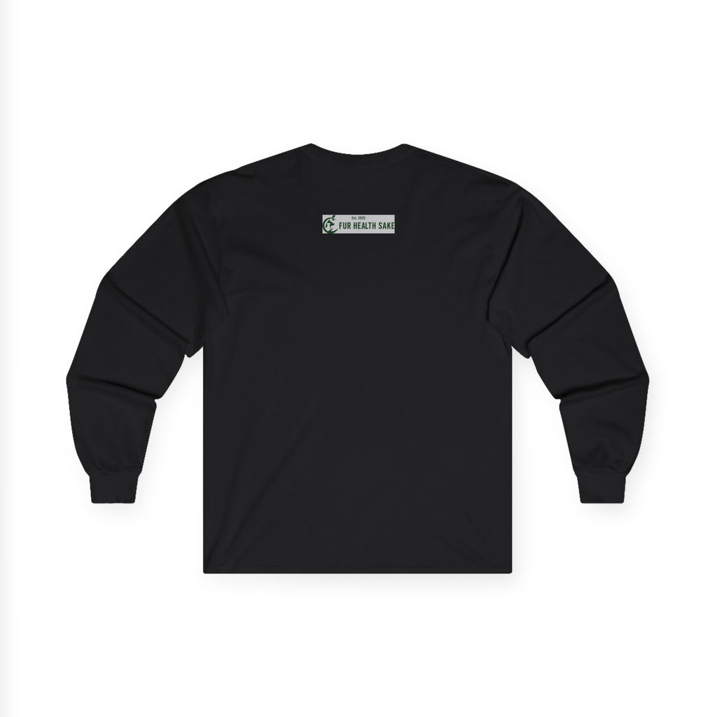 Because Loyalty Runs Both Ways Long Sleeve Tee — Veteran & Dog Lover Military Tribute Shirt