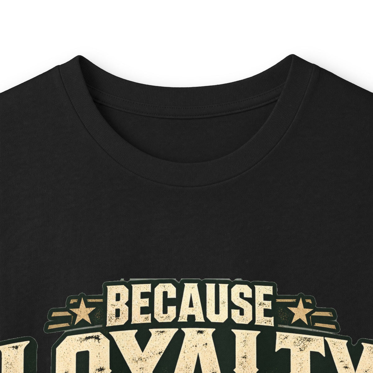 Because Loyalty Runs Both Ways Long Sleeve Tee — Veteran & Dog Lover Military Tribute Shirt