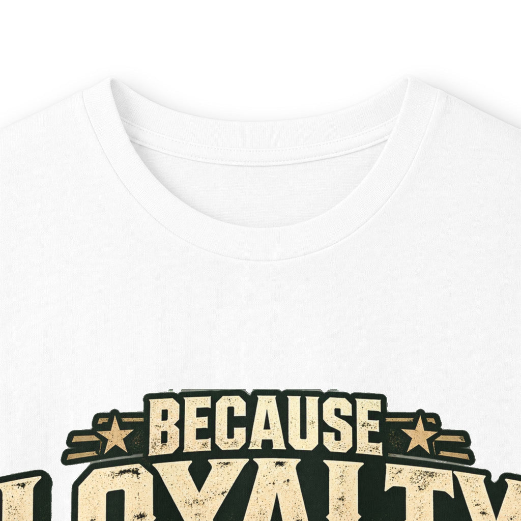 Because Loyalty Runs Both Ways Long Sleeve Tee — Veteran & Dog Lover Military Tribute Shirt