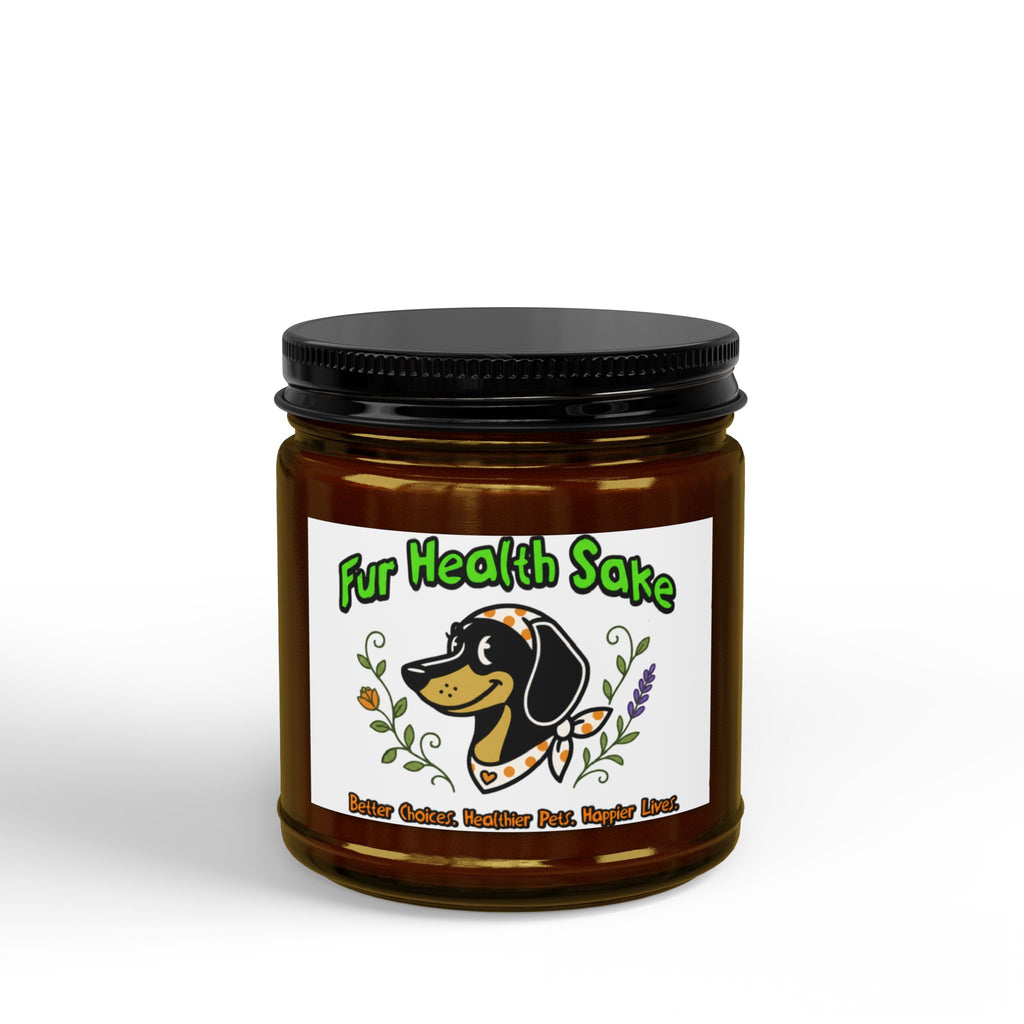 Fur Health Sake Scented Soy Candle — Dog Lover Aromatherapy Jar (4oz & 9oz)