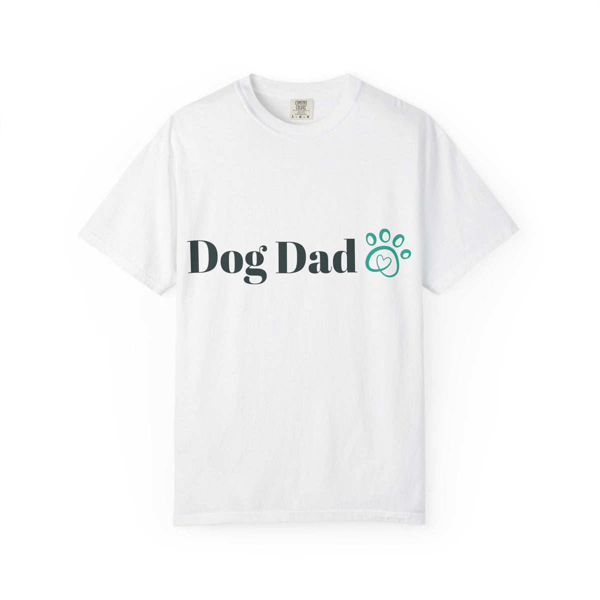 Dog Dad T-Shirt – Paw Print Graphic Tee for Dog Lovers