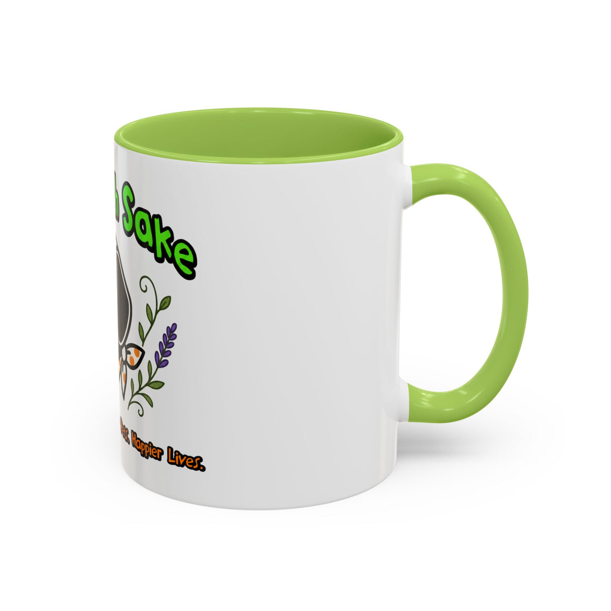 Dog Lover Coffee Mug — “Fur Health Sake” Cute Dachshund Accent Mug (11/15oz)