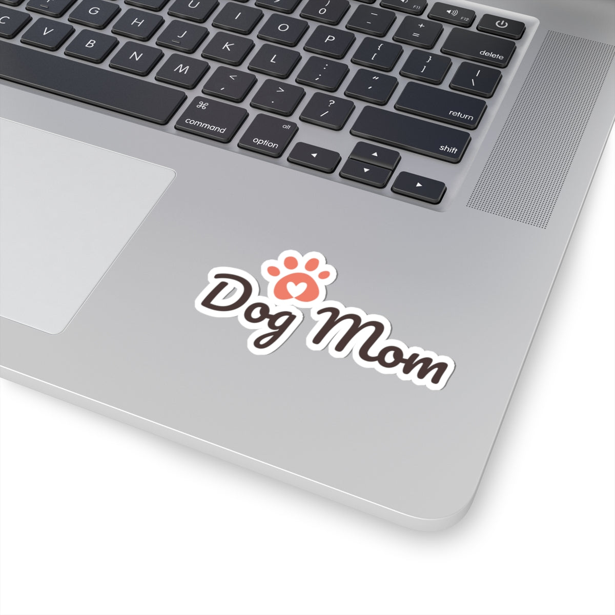 Dog Mom Sticker — Cute Paw Print Kiss-Cut Sticker for Dog Lovers