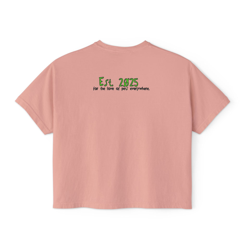 Fur Health Sake Women's Boxy Tee — Cute Dachshund Pet Wellness Shirt (Est. 2025)