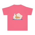 Youth Tee — Corgi Stretch Front Graphic & “Fur Health Sake” Back Logo