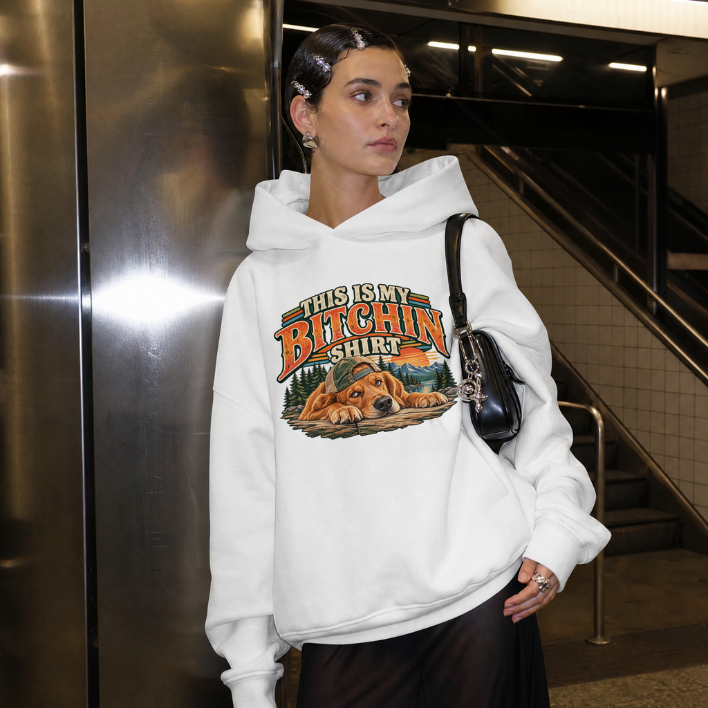 Long Sleeve Tee — "This Is My Bitchin' Shirt" Retro Dog Graphic