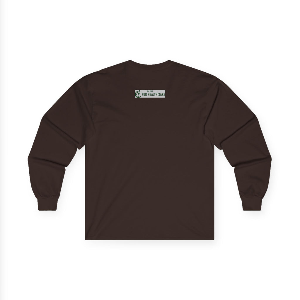 Because Loyalty Runs Both Ways Long Sleeve Tee — Veteran & Dog Lover Military Tribute Shirt