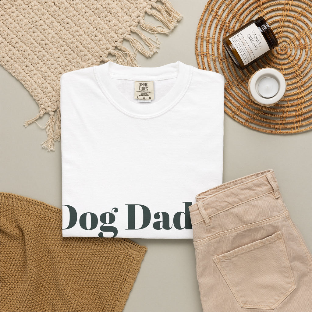 Dog Dad T-Shirt – Paw Print Graphic Tee for Dog Lovers