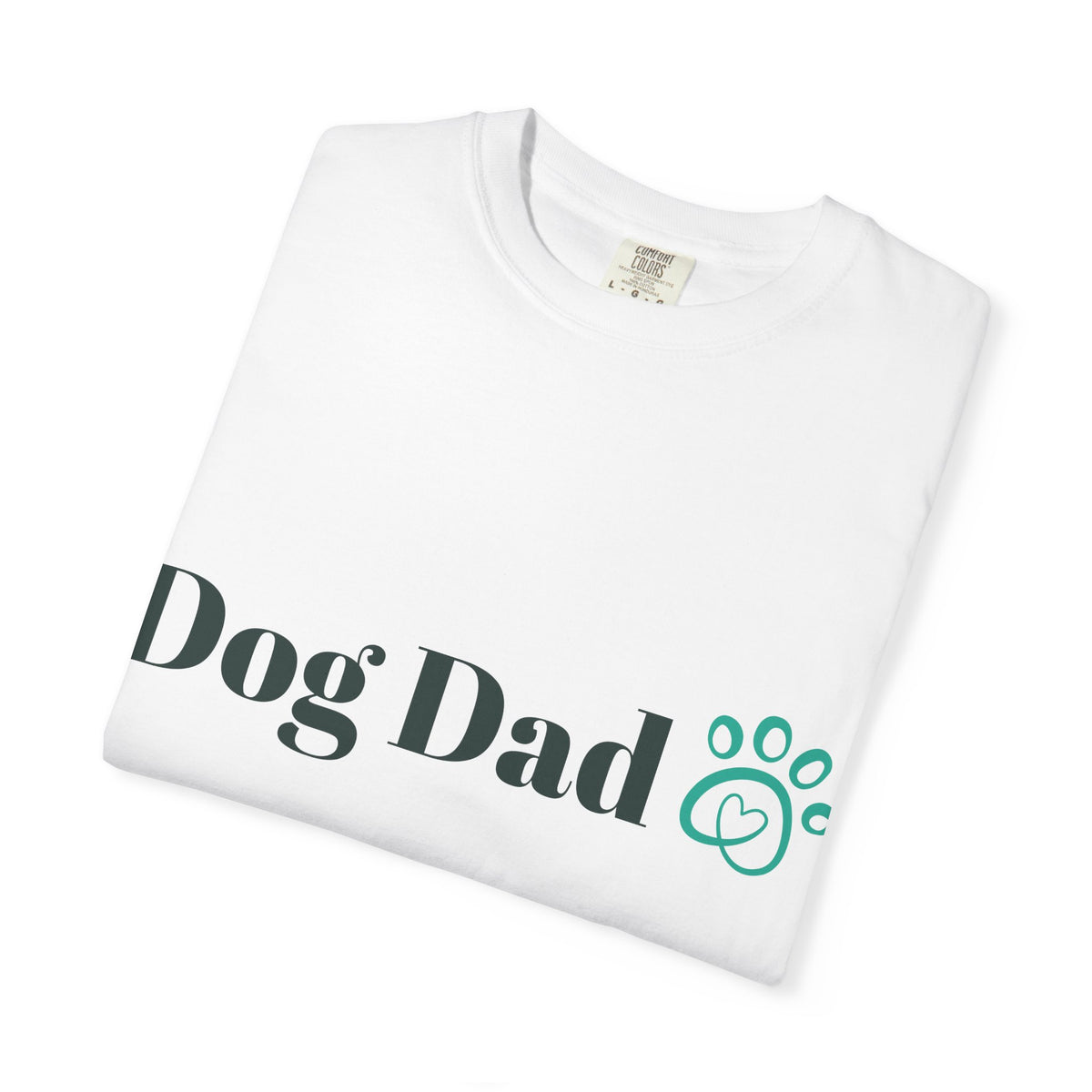 Dog Dad T-Shirt – Paw Print Graphic Tee for Dog Lovers
