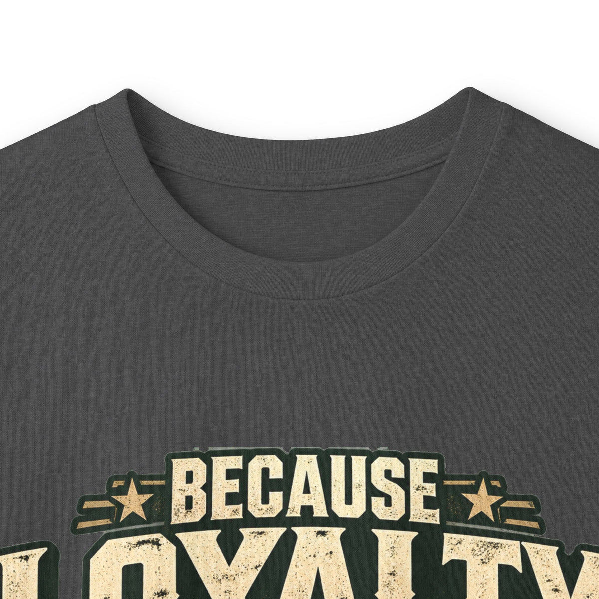 Because Loyalty Runs Both Ways Long Sleeve Tee — Veteran & Dog Lover Military Tribute Shirt
